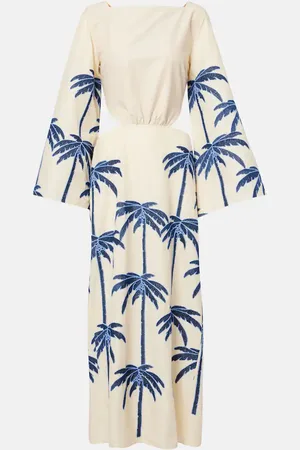JOHANNA ORTIZ Vestido midi Journey bordado
