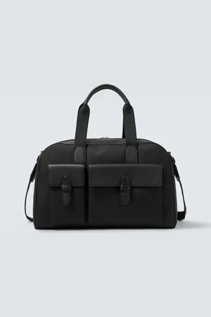 BRIONI Bolso de viaje con piel