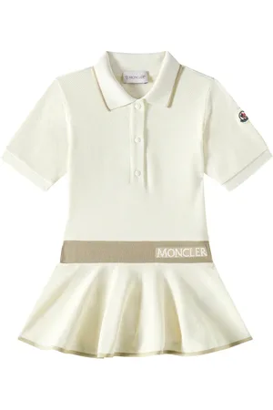 Moncler Vestido de piqué de mezcla de algodón