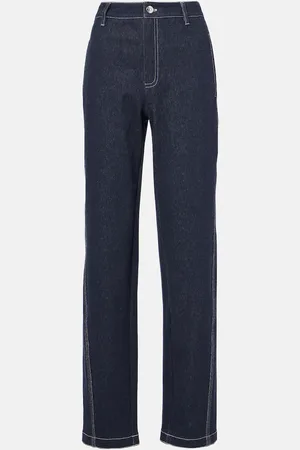Max Mara Jeans rectos Zibello de tiro alto