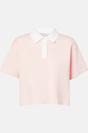 J.W.Anderson Polo de cachemir y algodón cropped