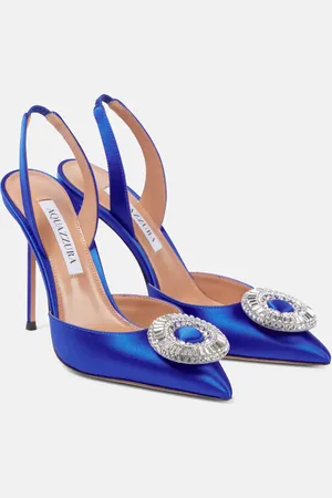Aquazzura Salones destalonados Crystal Hoop 105