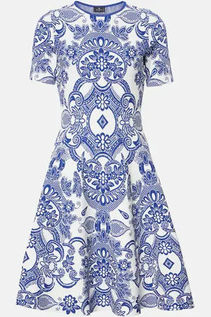 Etro Vestido corto con paisley