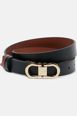 Salvatore Ferragamo Cinturón reversible Gancini de piel