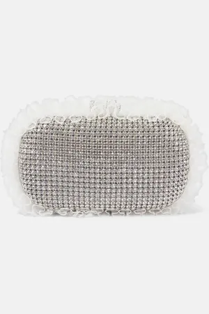 Self-Portrait X Christopher Kane clutch adornado con cristales