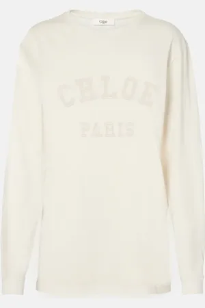 Chloé Chloé Jersey de algodón con logo