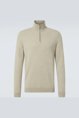 LE KASHA Jersey de cachemir con media cremallera