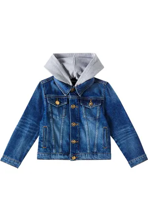 VERSACE Chaqueta de denim con logo