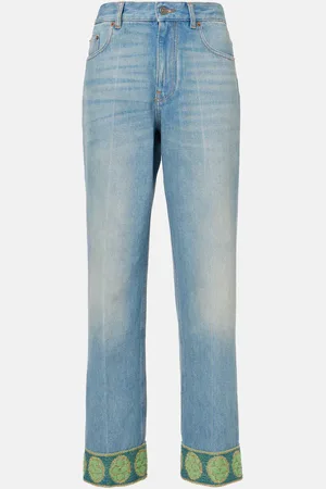 VALENTINO Jeans rectos con jacquard
