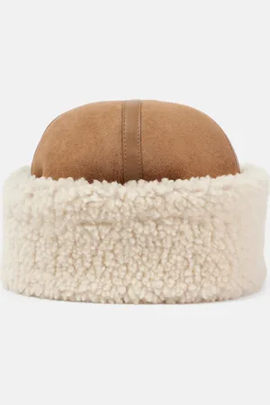 Totême Gorro de ante con borrego y piel