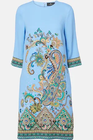 Etro Vestido corto con paisley