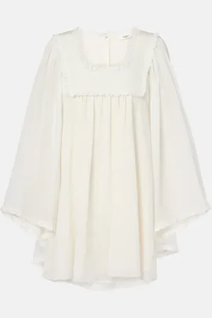 Chloé Chloé Vestido corto de crepé de seda