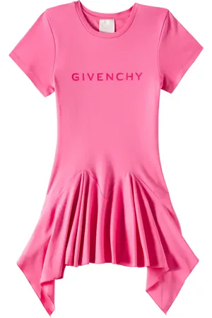 Givenchy Vestido asimétrico de algodón con logo