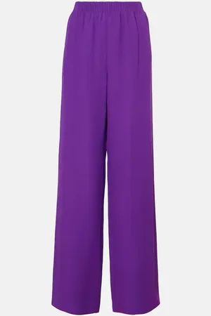 VALENTINO Pantalones anchos de Cady Couture