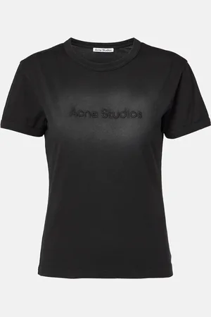 Acne Studios Camiseta de jersey de algodón con logo