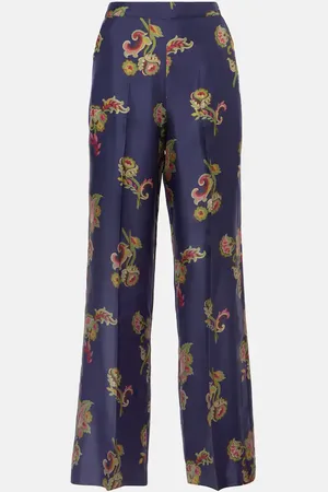 Etro Pantalones palazzo de seda