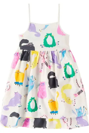 Stella McCartney Vestido de algodón estampado