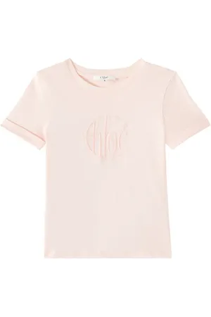 Chloé Chloé Kids Camiseta en jersey de algodón con logo