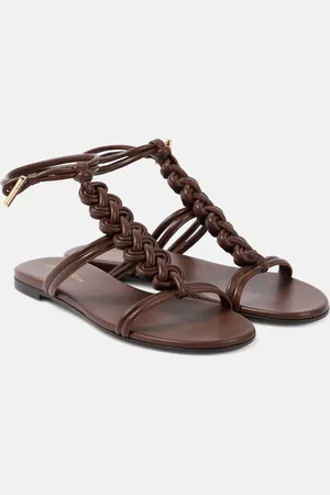 Gianvito Rossi Sandalias Capua de piel trenzada