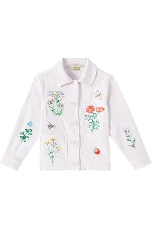 Stella McCartney Chaqueta de algodón bordada