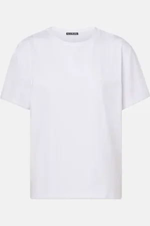 Acne Studios Camiseta Face de jersey de mezcla de algodón