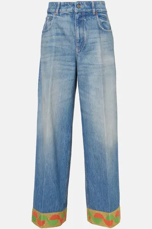 VALENTINO Jeans anchos de tiro alto