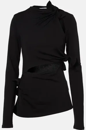 Acne Studios Top de jersey con abertura
