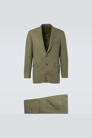 CANALI Traje cruzado de lino