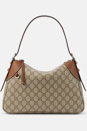 Gucci Bolso Medium de lona GG con piel