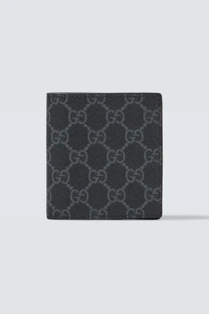 Gucci Cartera plegable de lona GG