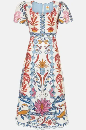 Farm Rio Vestido corto Romantic Lightness de lino