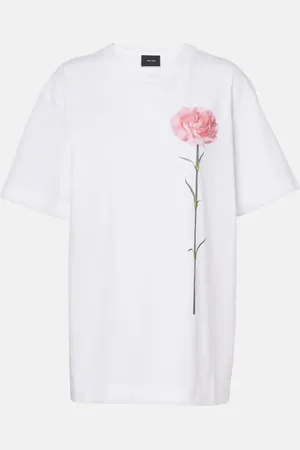 Simone Rocha Camiseta Carnation de jersey de algodón