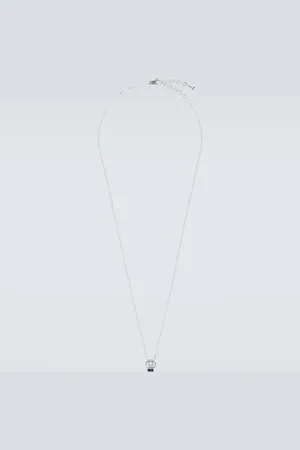 Gucci Collar de plata de ley con GG