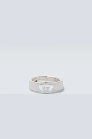 Gucci Anillo de plata de ley con GG