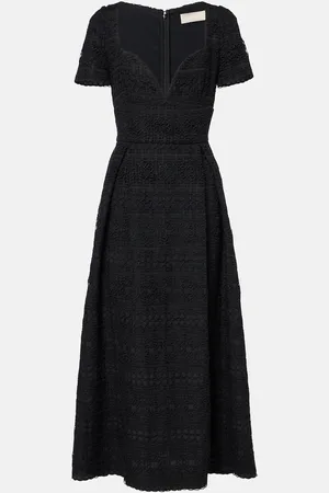 Elie saab Vestido midi de macramé