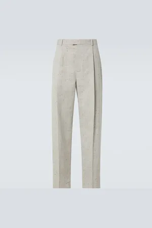 Bottega Veneta Pantalones rectos de tiro alto
