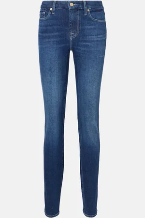 7 for all Mankind Jeans rectos Kimmie de tiro alto