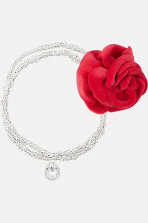 MAGDA BUTRYM Collar adornado con aplique floral