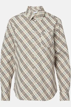 Burberry Camisa Check de algodón