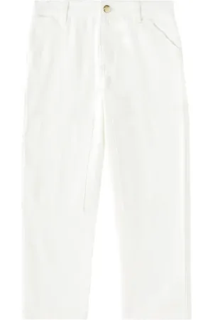 Ralph Lauren Pantalones anchos de algodón de tiro alto