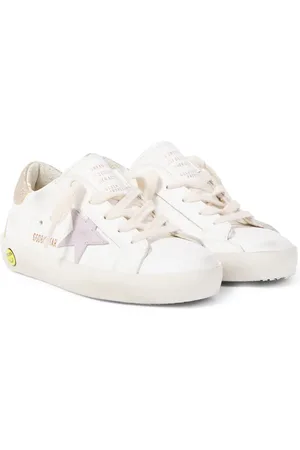 Golden Goose Zapatillas Super-Star de piel con glitter