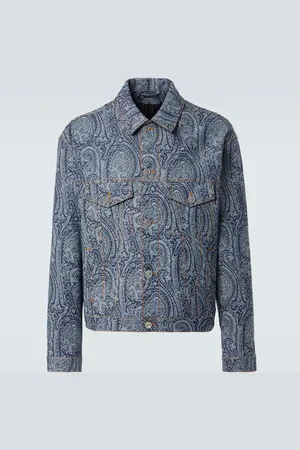 Etro Chaqueta de denim con paisley