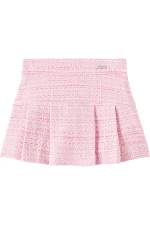 MONNALISA Falda de tweed en mezcla de algodón