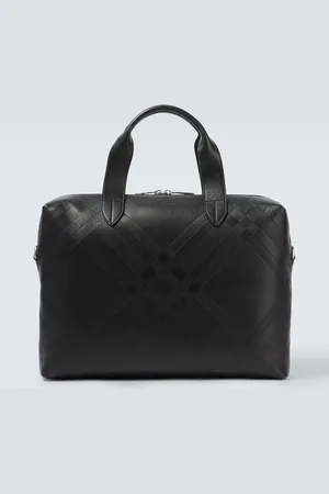 Burberry Maletín de piel con Check