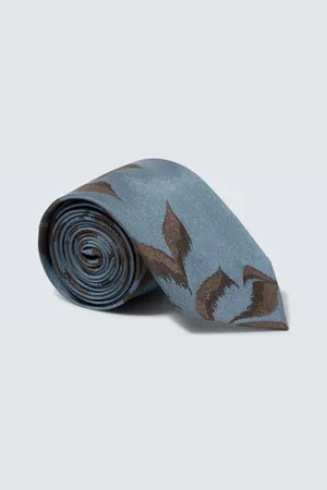 DRIES VAN NOTEN Corbata de seda estampada