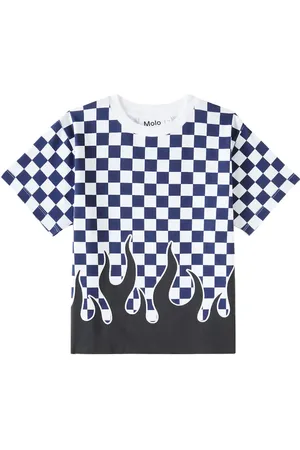 Molo Camiseta Rodney de algodón a cuadros