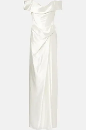 Vivienne Westwood Vestido bustier de novia Mabel de satén de seda
