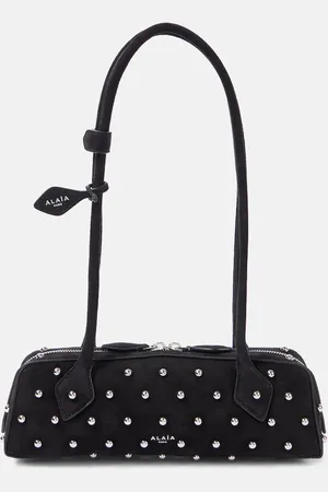 Alaïa Alaïa Bolso Le Teckel Small de ante con tachuelas