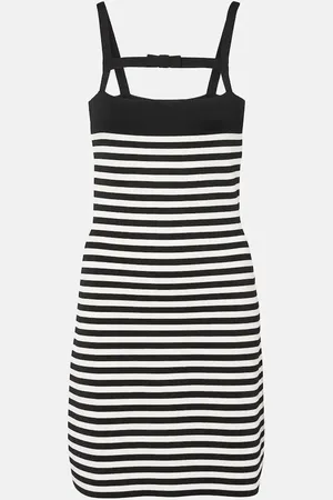 Nina Ricci Vestido corto a rayas