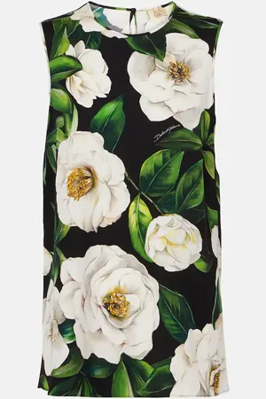 Dolce & Gabbana Top en charmeuse de mezcla de seda